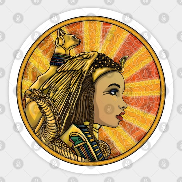 Cleopatra Selen Sticker by Astrablink7
